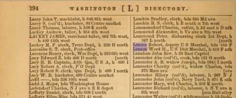 1864 Washington DC Directory-194
